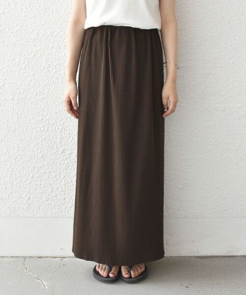 SHIPS / シップス ロング・マキシ丈スカート | SHIPS Colors:〈手洗い可能・UVケア〉テレコ タイトスカート◇ | 詳細17