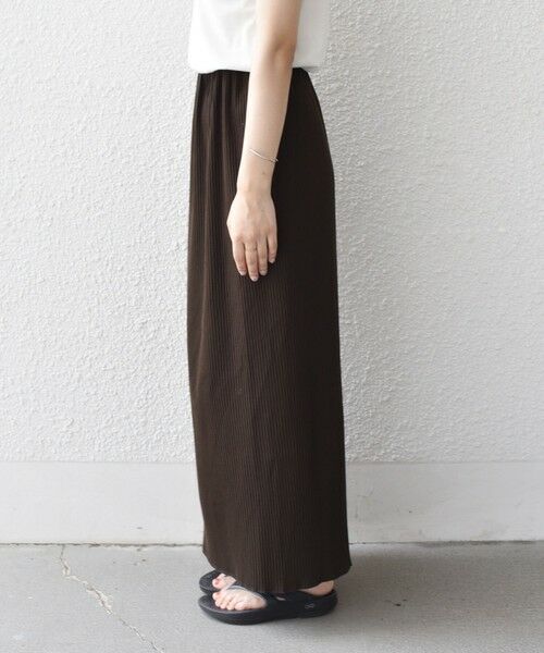 SHIPS / シップス ロング・マキシ丈スカート | SHIPS Colors:〈手洗い可能・UVケア〉テレコ タイトスカート | 詳細17