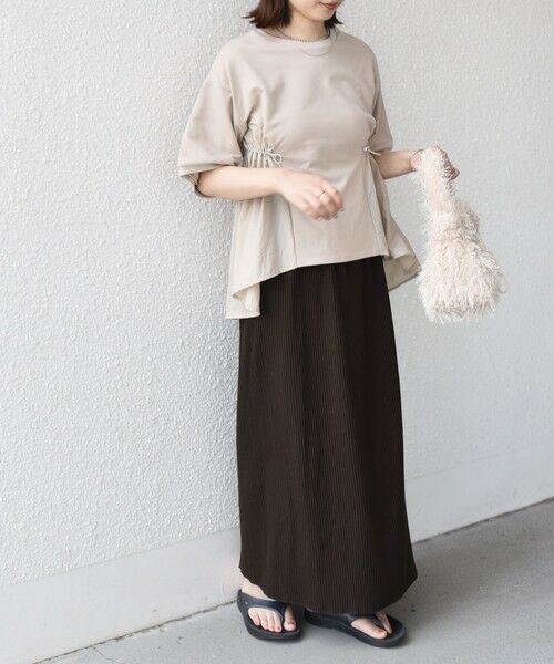 SHIPS / シップス ロング・マキシ丈スカート | 《一部追加・新色予約》SHIPS Colors:〈手洗い可能・UVケア〉テレコ タイトスカート◆ | 詳細11
