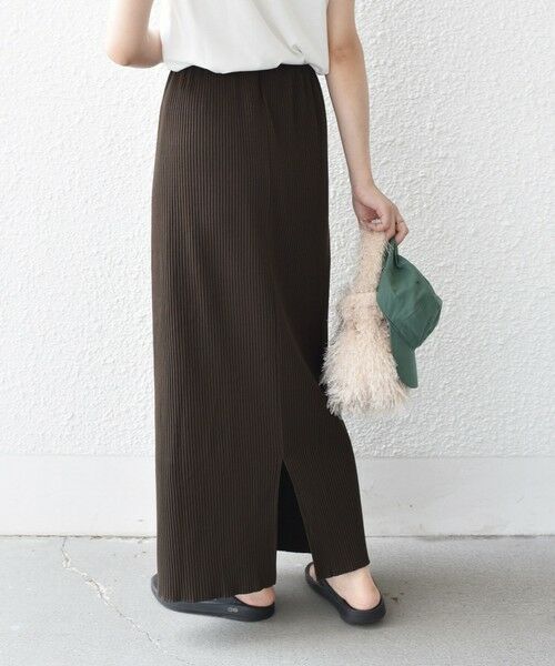 SHIPS / シップス ロング・マキシ丈スカート | SHIPS Colors:〈手洗い可能・UVケア〉テレコ タイトスカート◇ | 詳細25