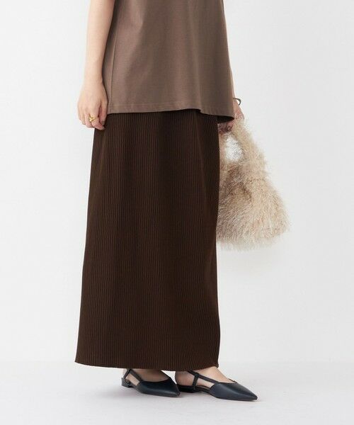 SHIPS / シップス ロング・マキシ丈スカート | SHIPS Colors:〈手洗い可能・UVケア〉テレコ タイトスカート◇ | 詳細28