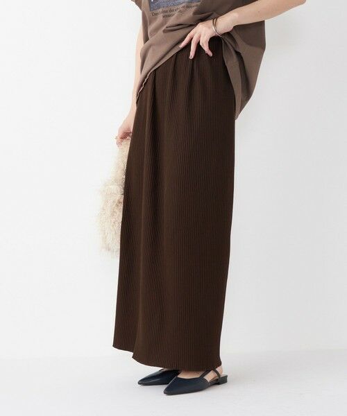 SHIPS / シップス ロング・マキシ丈スカート | SHIPS Colors:〈手洗い可能・UVケア〉テレコ タイトスカート◇ | 詳細30