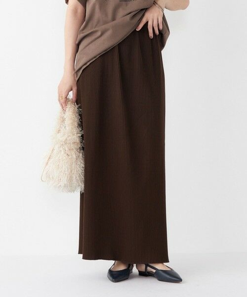 SHIPS / シップス ロング・マキシ丈スカート | 《一部追加・新色予約》SHIPS Colors:〈手洗い可能・UVケア〉テレコ タイトスカート◆ | 詳細20