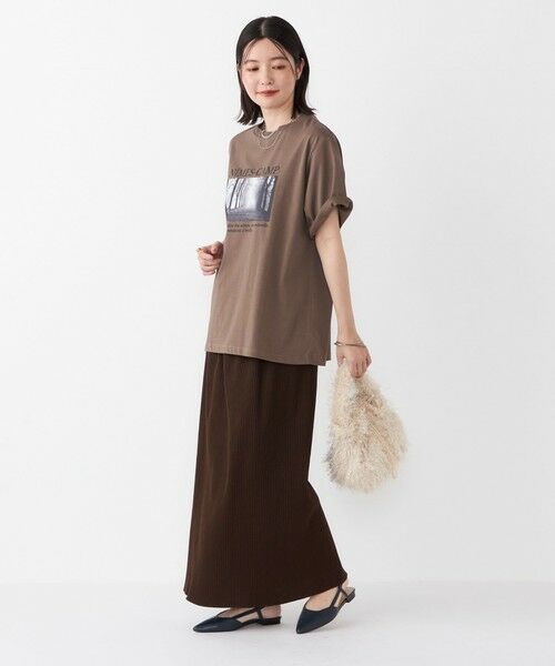 SHIPS / シップス ロング・マキシ丈スカート | 《一部追加・新色予約》SHIPS Colors:〈手洗い可能・UVケア〉テレコ タイトスカート◆ | 詳細21