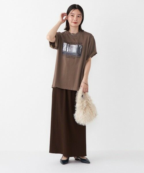 SHIPS / シップス ロング・マキシ丈スカート | 《一部追加・新色予約》SHIPS Colors:〈手洗い可能・UVケア〉テレコ タイトスカート◆ | 詳細22