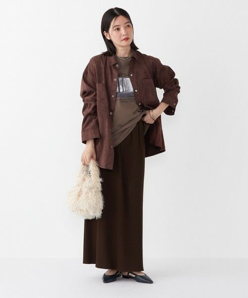 SHIPS / シップス ロング・マキシ丈スカート | 《一部追加・新色予約》SHIPS Colors:〈手洗い可能・UVケア〉テレコ タイトスカート◆ | 詳細23