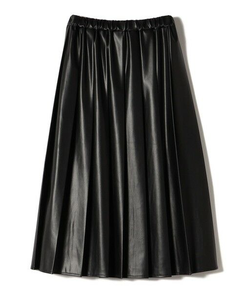 SHIPS / シップス ロング・マキシ丈スカート | SHIPS Colors:合成皮革 ワイド プリーツ スカート◇ | 詳細1