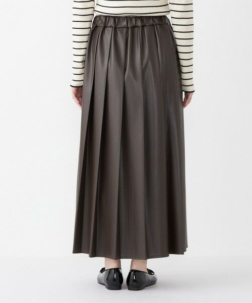 SHIPS / シップス ロング・マキシ丈スカート | SHIPS Colors:合成皮革 ワイド プリーツ スカート◇ | 詳細18