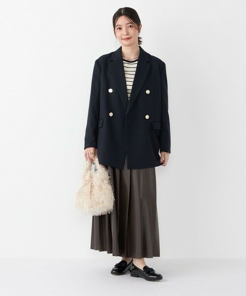 SHIPS / シップス ロング・マキシ丈スカート | SHIPS Colors:合成皮革 ワイド プリーツ スカート◇ | 詳細21