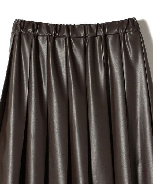 SHIPS / シップス ロング・マキシ丈スカート | SHIPS Colors:合成皮革 ワイド プリーツ スカート◇ | 詳細9