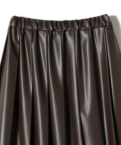 SHIPS / シップス ロング・マキシ丈スカート | SHIPS Colors:合成皮革 ワイド プリーツ スカート◇ | 詳細12