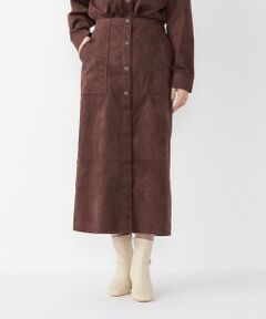 SHIPS / シップス ロング・マキシ丈スカート | SHIPS Colors:フェイクスエード（ポリエステル）スカート◇