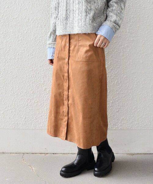 SHIPS / シップス ロング・マキシ丈スカート | SHIPS Colors:フェイクスエード（ポリエステル）スカート◇ | 詳細13