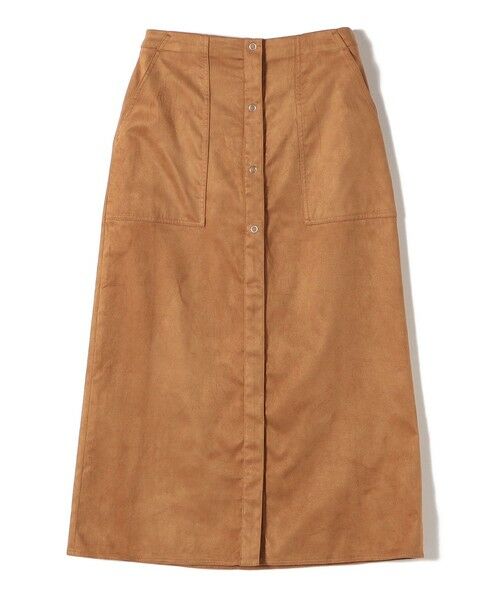 SHIPS / シップス ロング・マキシ丈スカート | SHIPS Colors:フェイクスエード（ポリエステル）スカート◇ | 詳細1
