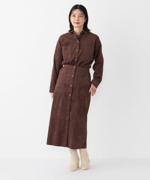 SHIPS / シップス ロング・マキシ丈スカート | SHIPS Colors:フェイクスエード（ポリエステル）スカート◇ | 詳細18