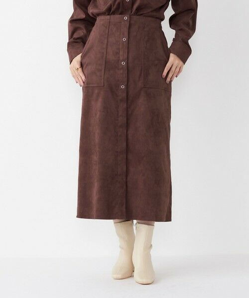 SHIPS / シップス ロング・マキシ丈スカート | SHIPS Colors:フェイクスエード（ポリエステル）スカート◇ | 詳細19