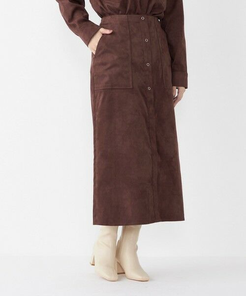 SHIPS / シップス ロング・マキシ丈スカート | SHIPS Colors:フェイクスエード（ポリエステル）スカート◇ | 詳細20