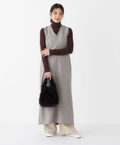 SHIPS / シップス ロング・マキシ丈ワンピース | SHIPS Colors:〈手洗い可能〉シャーク フリンジ ジャンパー ワンピース◇