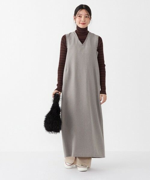 SHIPS / シップス ロング・マキシ丈ワンピース | SHIPS Colors:〈手洗い可能〉シャーク フリンジ ジャンパー ワンピース◇ | 詳細11