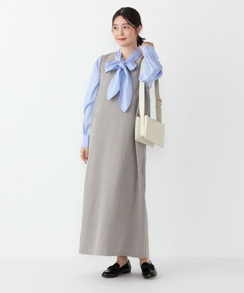 SHIPS / シップス ロング・マキシ丈ワンピース | SHIPS Colors:〈手洗い可能〉シャーク フリンジ ジャンパー ワンピース◇ | 詳細14