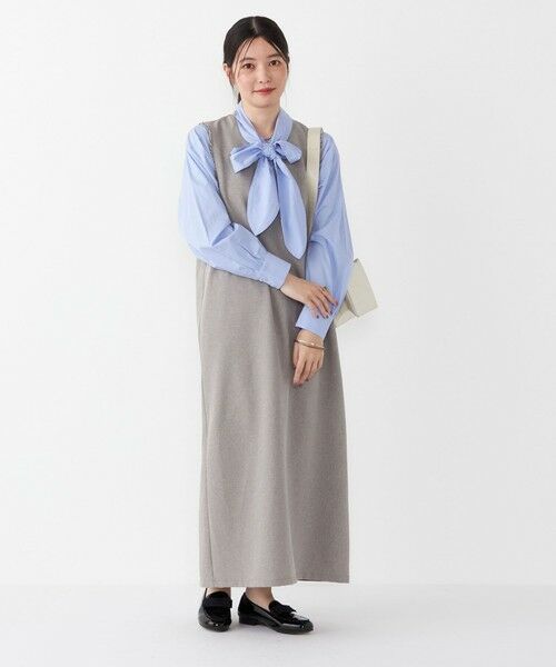 SHIPS / シップス ロング・マキシ丈ワンピース | SHIPS Colors:〈手洗い可能〉シャーク フリンジ ジャンパー ワンピース◇ | 詳細15