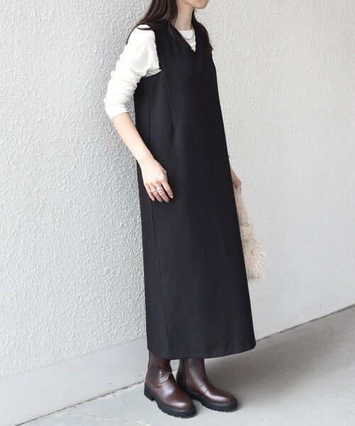 SHIPS / シップス ロング・マキシ丈ワンピース | SHIPS Colors:〈手洗い可能〉シャーク フリンジ ジャンパー ワンピース◇ | 詳細21