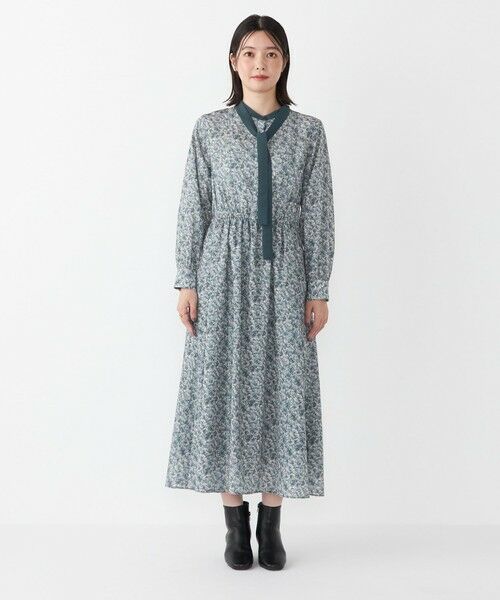 SHIPS / シップス ロング・マキシ丈ワンピース | SHIPS Colors:〈手洗い可能〉MULHOUSE ボウタイ ワンピース◇ | 詳細12