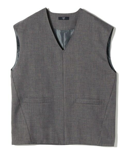 SHIPS / シップス ベスト | SHIPS Colors:〈手洗い可能〉ウーステッドライク Vネック ベスト(セットアップ対応可能) | 詳細1