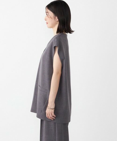 SHIPS / シップス ベスト | SHIPS Colors:〈手洗い可能〉ウーステッドライク Vネック ベスト(セットアップ対応可能) | 詳細11