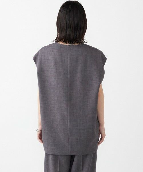 SHIPS / シップス ベスト | SHIPS Colors:〈手洗い可能〉ウーステッドライク Vネック ベスト(セットアップ対応可能) | 詳細12