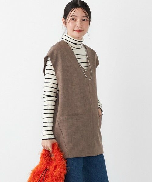 SHIPS / シップス ベスト | SHIPS Colors:〈手洗い可能〉ウーステッドライク Vネック ベスト(セットアップ対応可能) | 詳細29