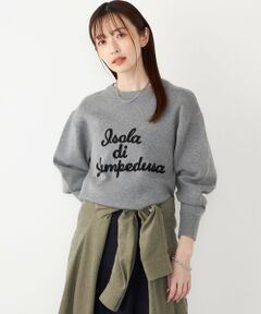 SHIPS / シップス ニット・セーター | SHIPS Colors:〈手洗い可能〉スウェット ライク サガラ ロゴ ニット◇