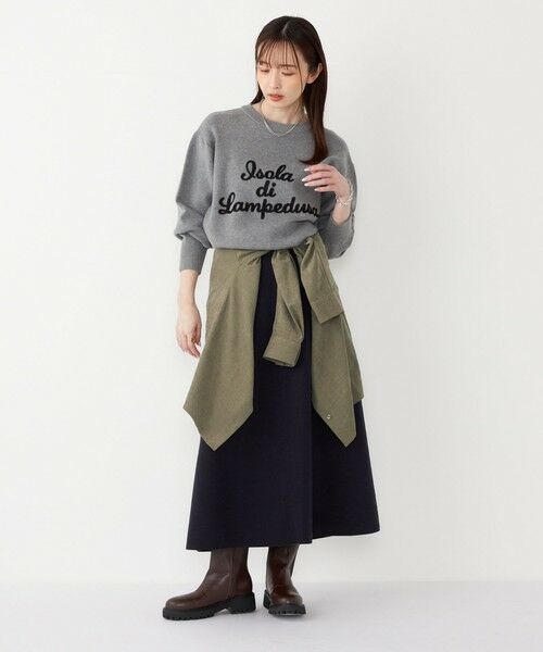 SHIPS / シップス ニット・セーター | SHIPS Colors:〈手洗い可能〉スウェット ライク サガラ ロゴ ニット◇ | 詳細7