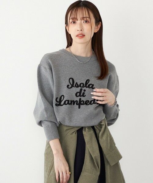 SHIPS / シップス ニット・セーター | SHIPS Colors:〈手洗い可能〉スウェット ライク サガラ ロゴ ニット◇ | 詳細10