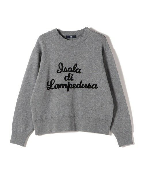 SHIPS / シップス ニット・セーター | SHIPS Colors:〈手洗い可能〉スウェット ライク サガラ ロゴ ニット◇ | 詳細1