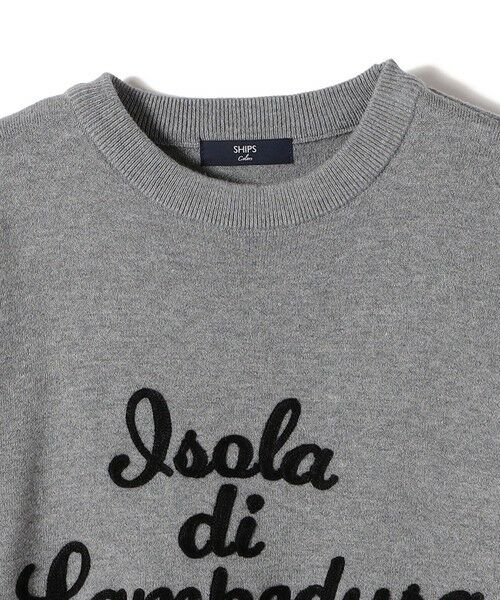 SHIPS / シップス ニット・セーター | SHIPS Colors:〈手洗い可能〉スウェット ライク サガラ ロゴ ニット◇ | 詳細3