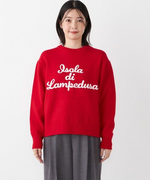 SHIPS / シップス ニット・セーター | SHIPS Colors:〈手洗い可能〉スウェット ライク サガラ ロゴ ニット◇ | 詳細19