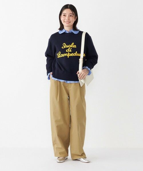 SHIPS / シップス ニット・セーター | SHIPS Colors:〈手洗い可能〉スウェット ライク サガラ ロゴ ニット◇ | 詳細30