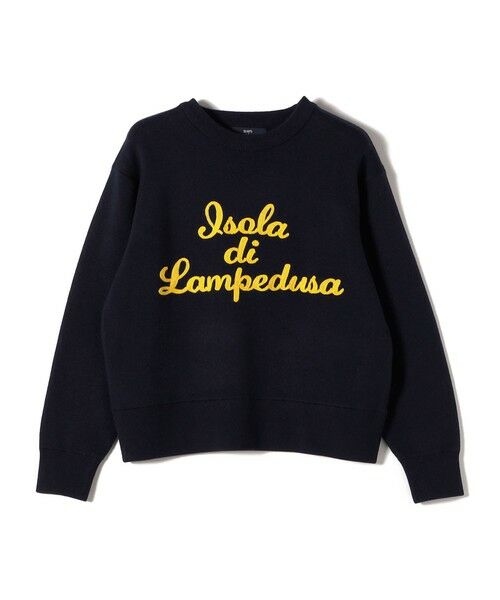 SHIPS / シップス ニット・セーター | SHIPS Colors:〈手洗い可能〉スウェット ライク サガラ ロゴ ニット◇ | 詳細28