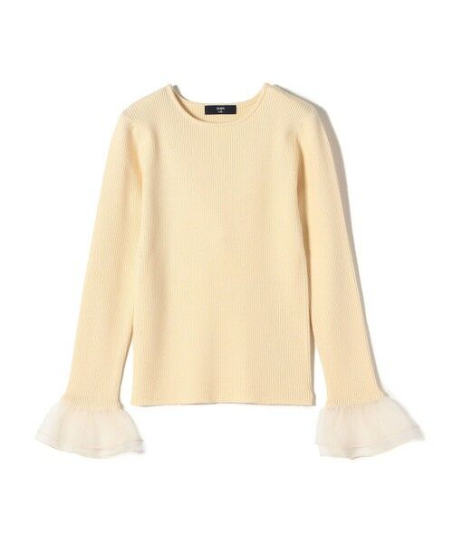 SHIPS / シップス ニット・セーター | SHIPS Colors:〈手洗い可能〉チュール スリーブ リブ ニット◇ | 詳細1