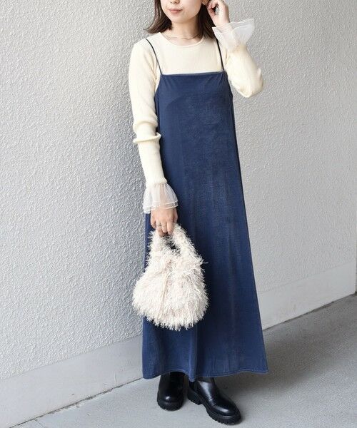 SHIPS / シップス ニット・セーター | SHIPS Colors:〈手洗い可能〉チュール スリーブ リブ ニット◇ | 詳細15