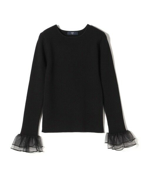 SHIPS / シップス ニット・セーター | SHIPS Colors:〈手洗い可能〉チュール スリーブ リブ ニット◇ | 詳細18