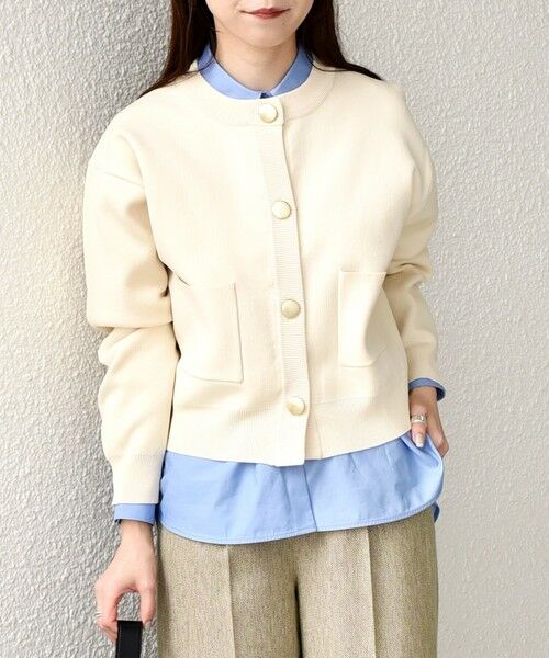 SHIPS / シップス カーディガン・ボレロ | 《新色・追加予約》SHIPS Colors:〈手洗い可能〉メタルボタン クルーネック カーディガン◆ | 詳細5