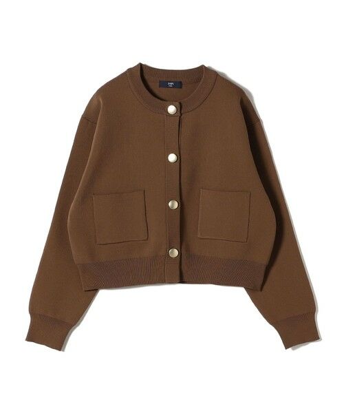 SHIPS / シップス カーディガン・ボレロ | 《一部追加予約》SHIPS Colors:〈手洗い可能〉メタルボタン クルーネック カーディガン◆(ブラウン)
