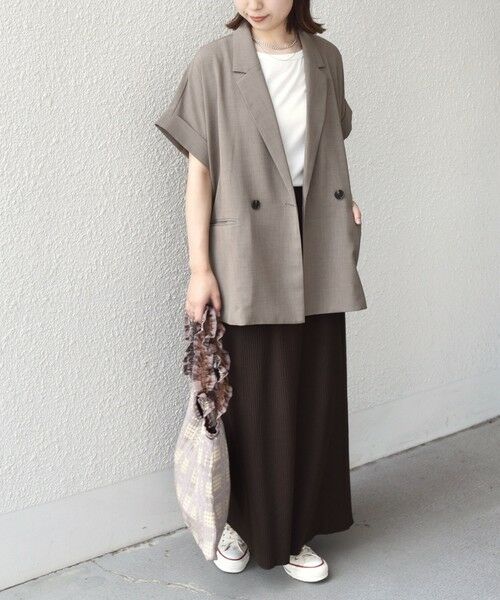 SHIPS / シップス テーラードジャケット | SHIPS Colors:〈手洗い可能〉クリスピー ショートスリーブ ジャケット | 詳細25