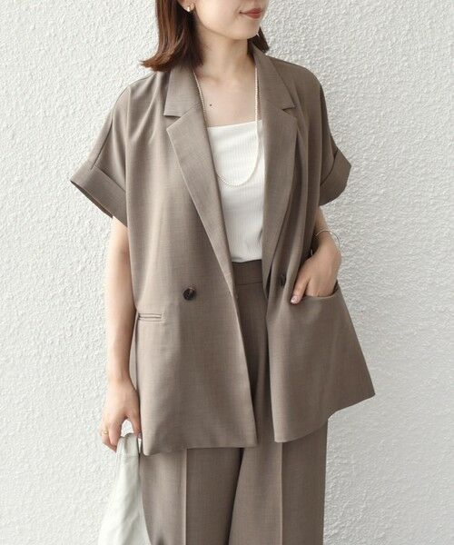 SHIPS / シップス テーラードジャケット | SHIPS Colors:〈手洗い可能〉クリスピー ショートスリーブ ジャケット | 詳細30