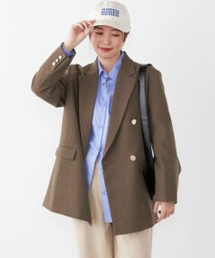 SHIPS / シップス テーラードジャケット | SHIPS Colors:〈手洗い可能〉無地 / チェック ダブル ボタン ブレザー◇