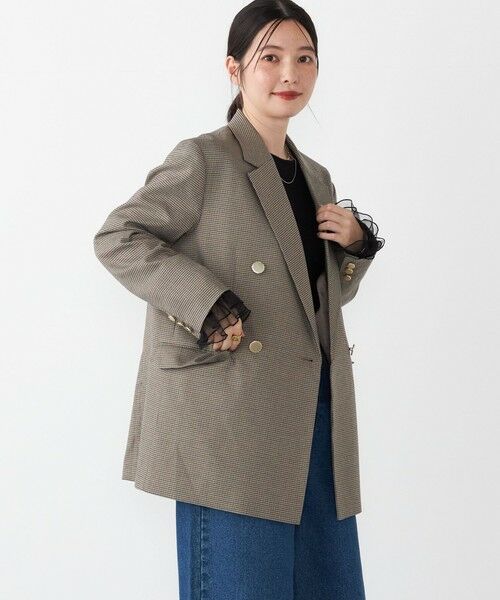 SHIPS / シップス テーラードジャケット | SHIPS Colors:〈手洗い可能〉無地 / チェック ダブル ボタン ブレザー◇ | 詳細21