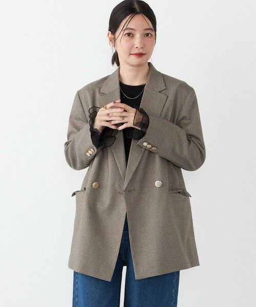 SHIPS / シップス テーラードジャケット | SHIPS Colors:〈手洗い可能〉無地 / チェック ダブル ボタン ブレザー◇ | 詳細23