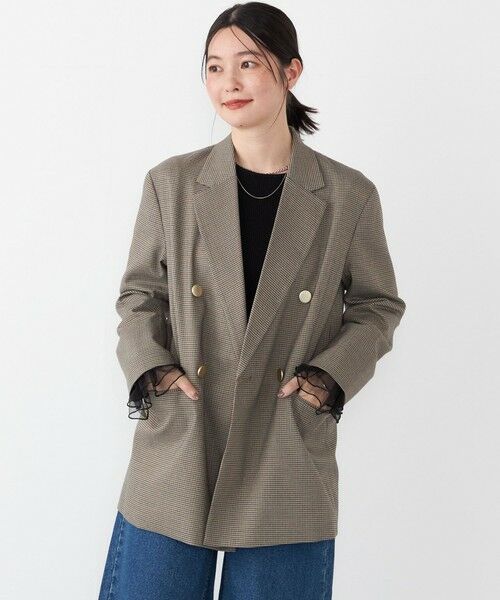 SHIPS / シップス テーラードジャケット | SHIPS Colors:〈手洗い可能〉無地 / チェック ダブル ボタン ブレザー◇ | 詳細24